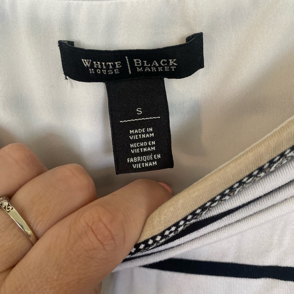 White House, Black market, small strapless mini dress - Picture 5 of 6